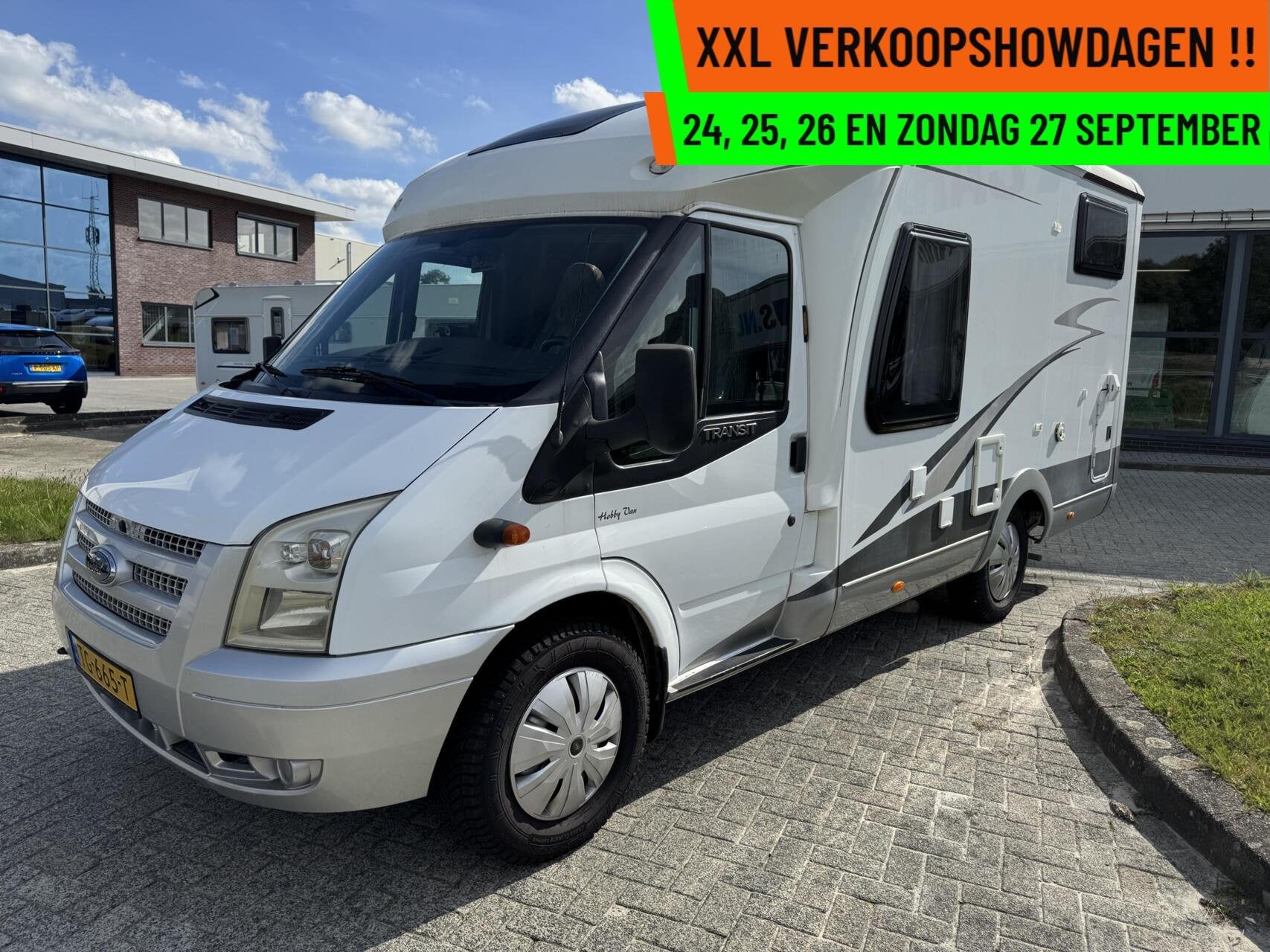 Hobby T 500 GFSC, AIRCO + VASTBED WC 102433 KM !, Hobby, Bedrijf, Tot en met 3, Airconditioning