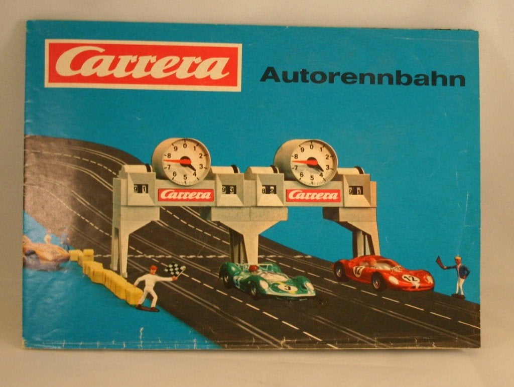 4)  Carrera Autoracebahn  Uitvouwfolder, Ophalen of Verzenden, Gebruikt, Elektrisch, Carrera