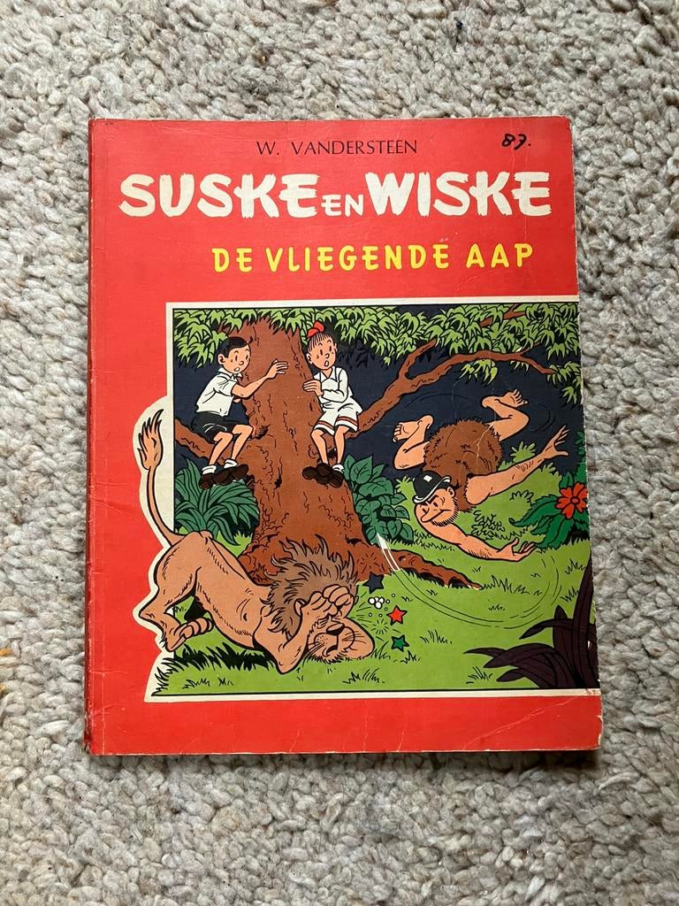 Suske en Wiske - De vliegende aap - 1e druk 1966, Boeken, Gelezen, Verzenden, Willy Vandersteen, Eén stripboek