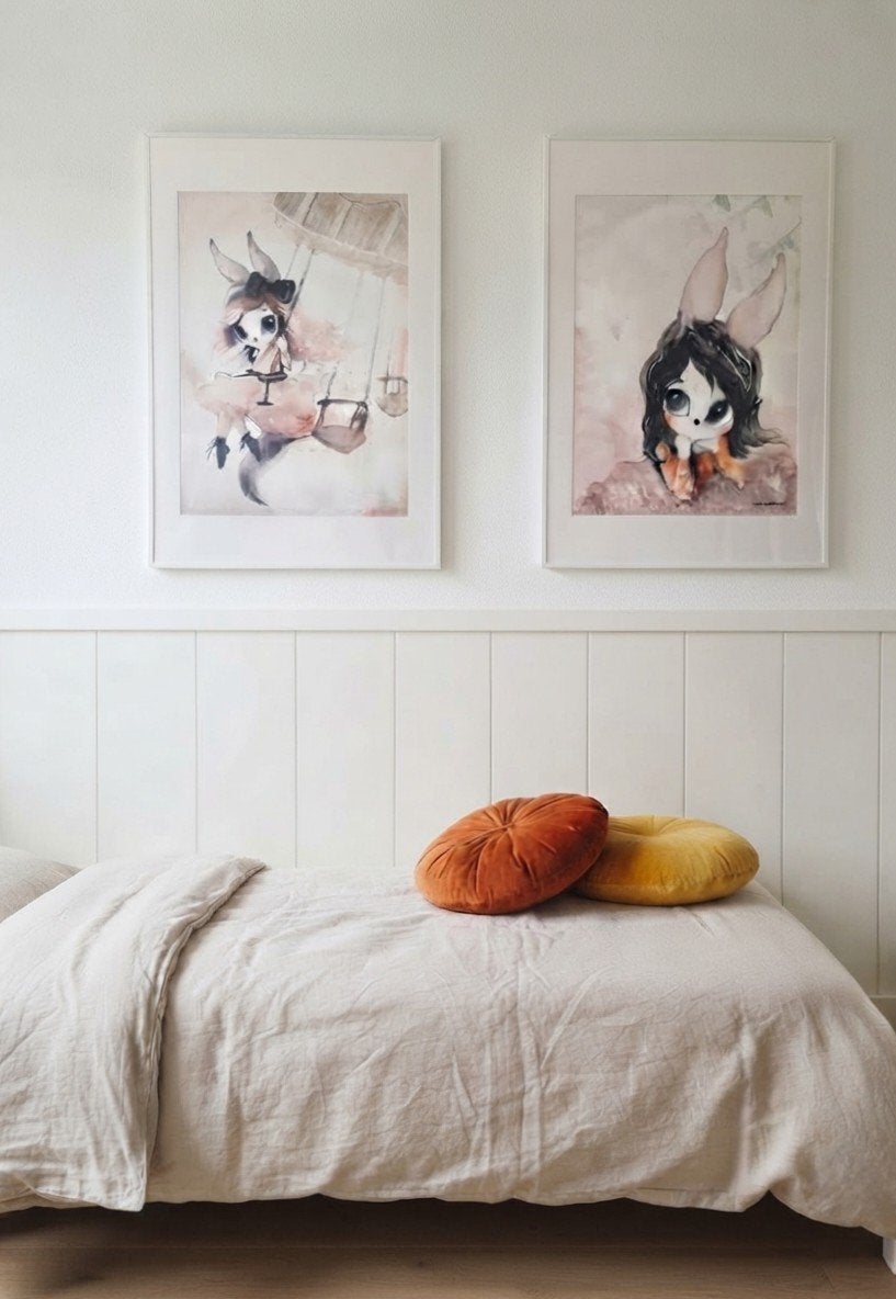 IKEA lijsten met print schilderij kinderkamer groot, Huis en Inrichting, Ophalen, 75 – 100, 50 tot 75 cm, Print