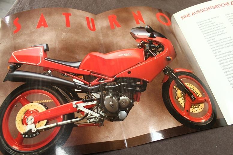 Gilera Saturno 500cc motorfiets verkoop folder brochure, Ophalen of Verzenden, Overige merken