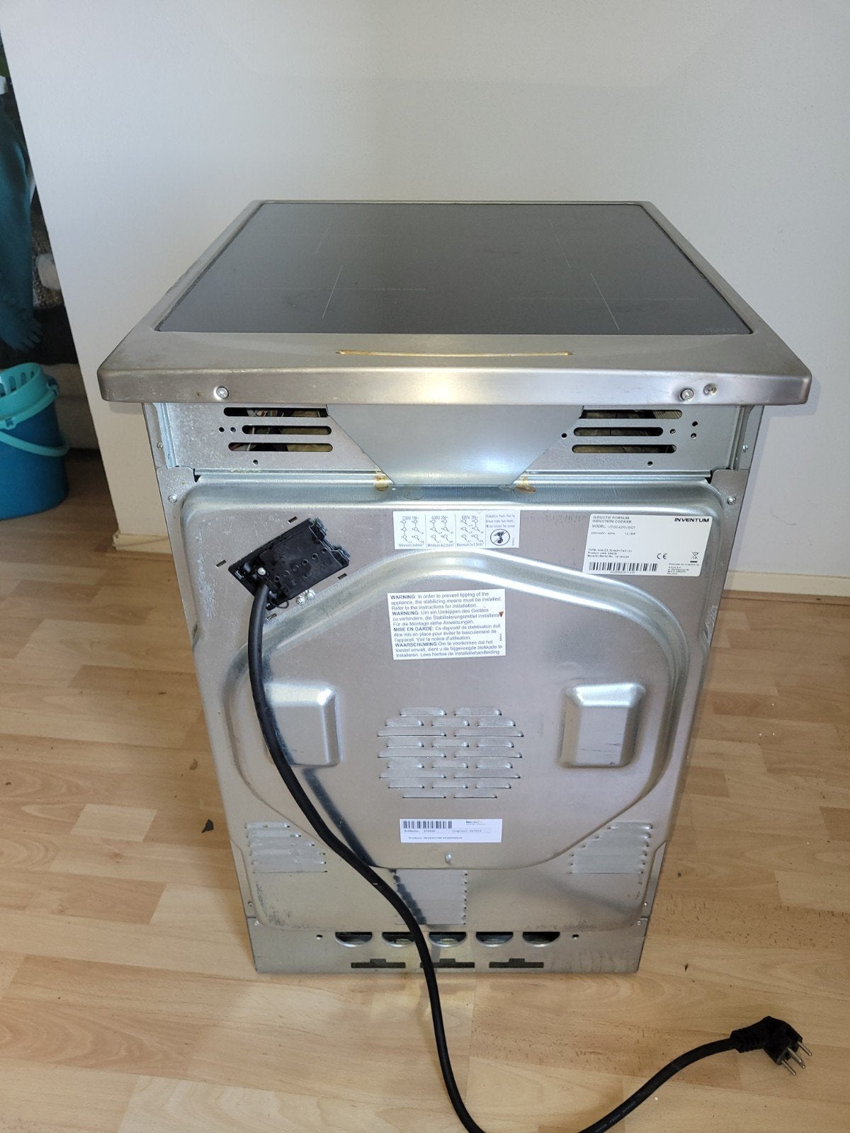 Inventum Vrijstaand Keramisch Fornuis met Oven, Ophalen, Gebruikt, 60 cm of meer, Keramisch
