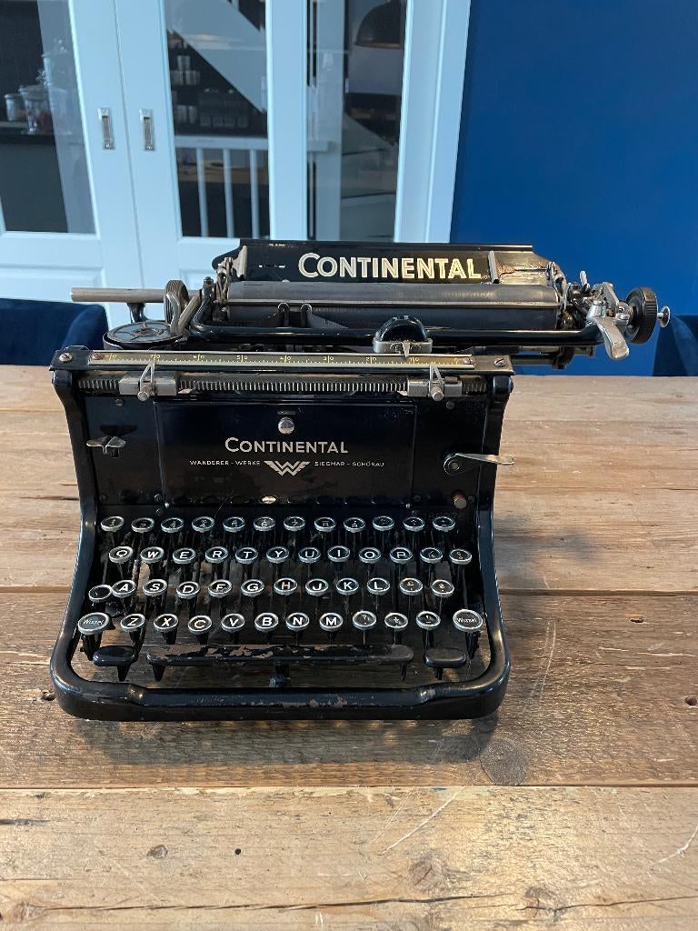 Vintage ! Oude typemachine Continental, Diversen, Typemachines, Ophalen of Verzenden, Gebruikt