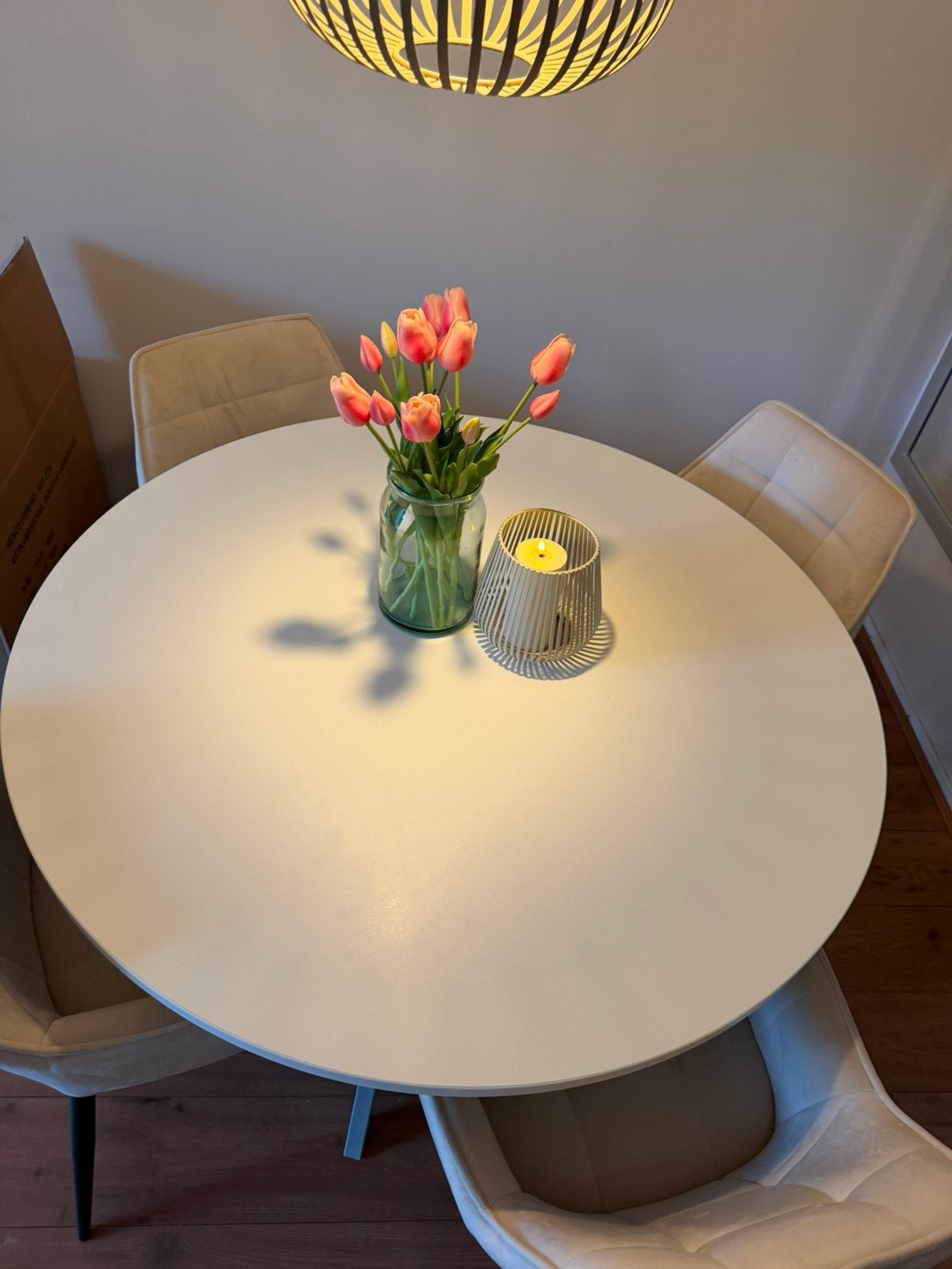 Ronde tafel, Ophalen, Rond, Zo goed als nieuw, Vier personen