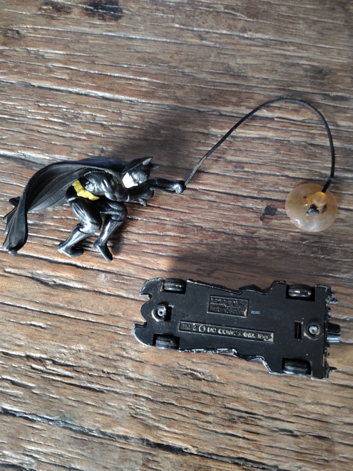 Vintage Batman actiefiguur met Batmobile (1993), Ophalen of Verzenden, Gebruikt