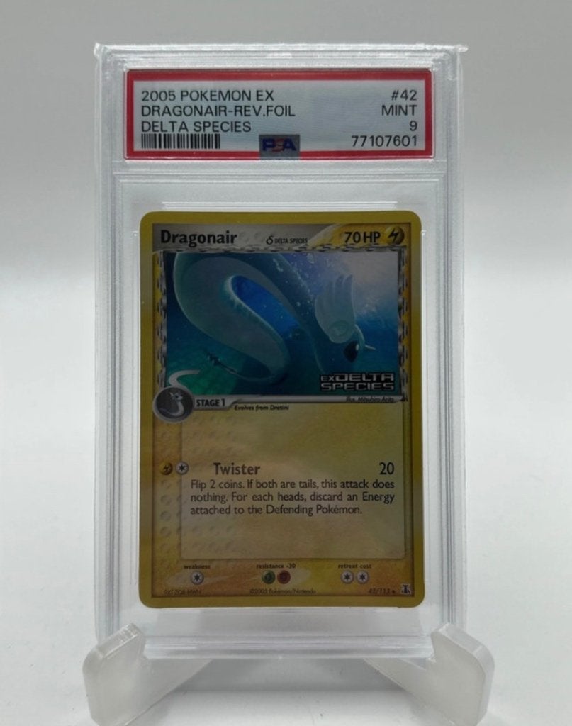 Dragonair delta species #42 ex delta species reverse psa 9, Ophalen, Zo goed als nieuw, Losse kaart, Foil