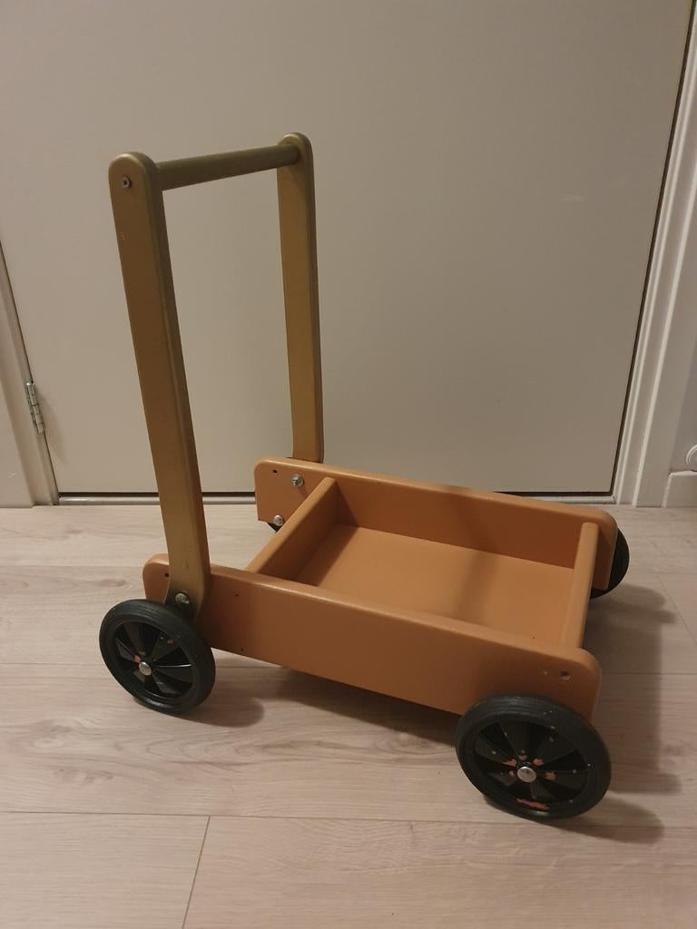Houten loopwagentje voor de eerste stapjes, Kinderen en Baby's, Speelgoed | Buiten | Voertuigen en Loopfietsen, Ophalen of Verzenden