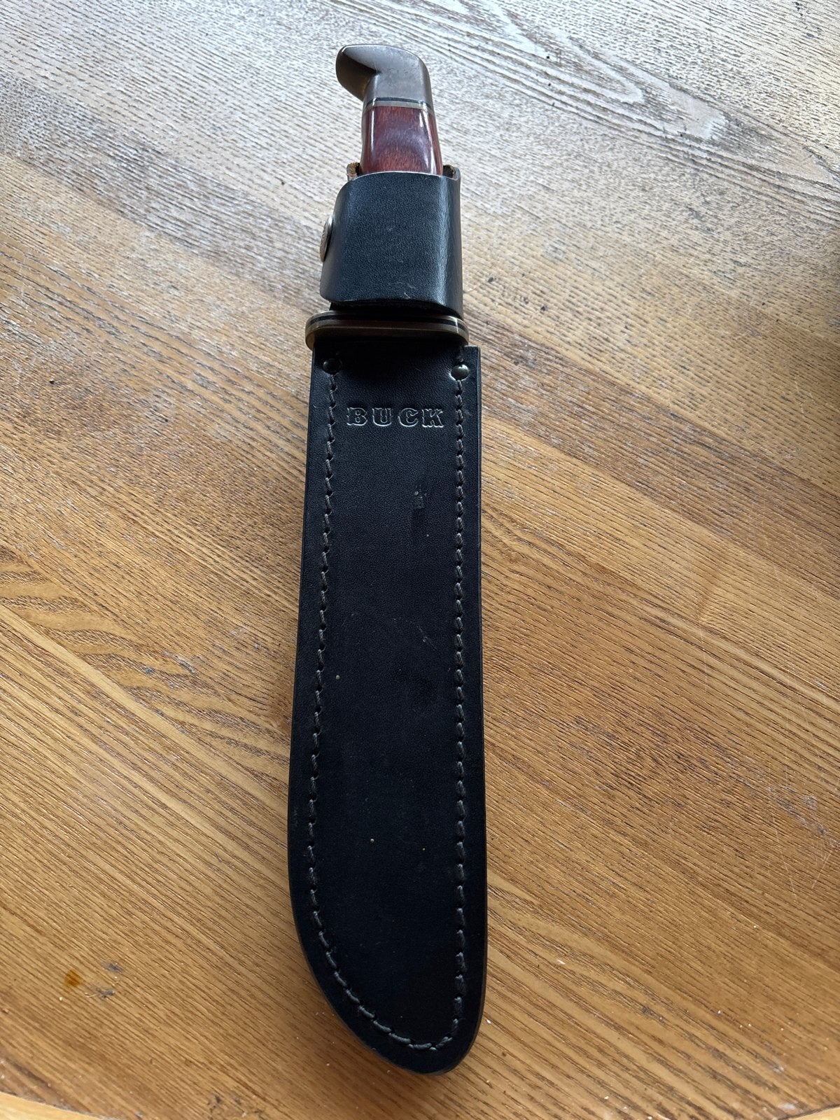 Buck 120 General Jachtmes met Leren Schede, Ophalen of Verzenden