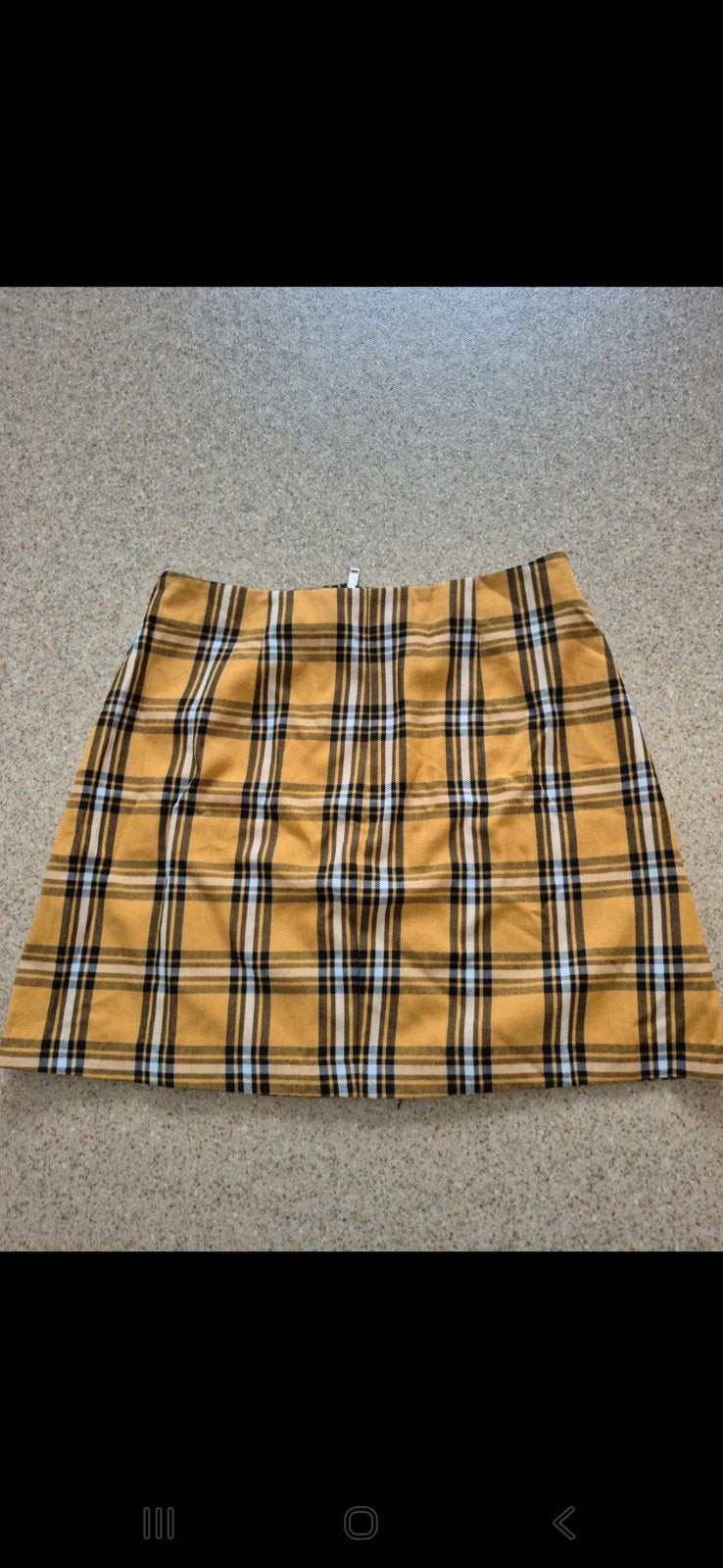 Stradivarius geruite rok met rits - Maat M, Maat 38/40 (M), Geel, Ophalen of Verzenden, Zo goed als nieuw