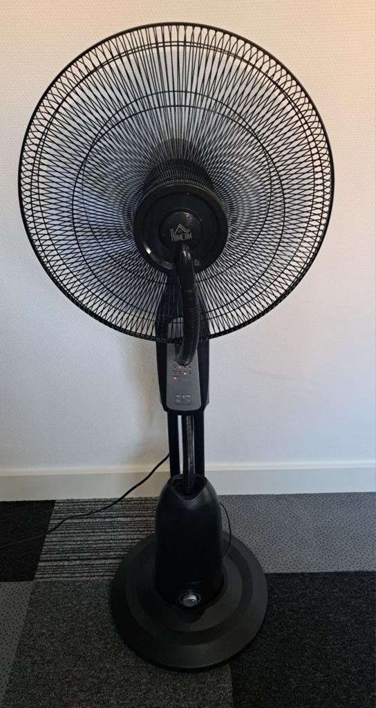 Staande ventilator op wielen - Bewegend + Waterverstuiver, Ophalen, Zo goed als nieuw, Statiefventilator