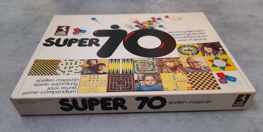 Super 70: Bordspel met 70 verschillende speelmogelijkheden, Hobby en Vrije tijd, Gezelschapsspellen | Bordspellen, Ophalen of Verzenden