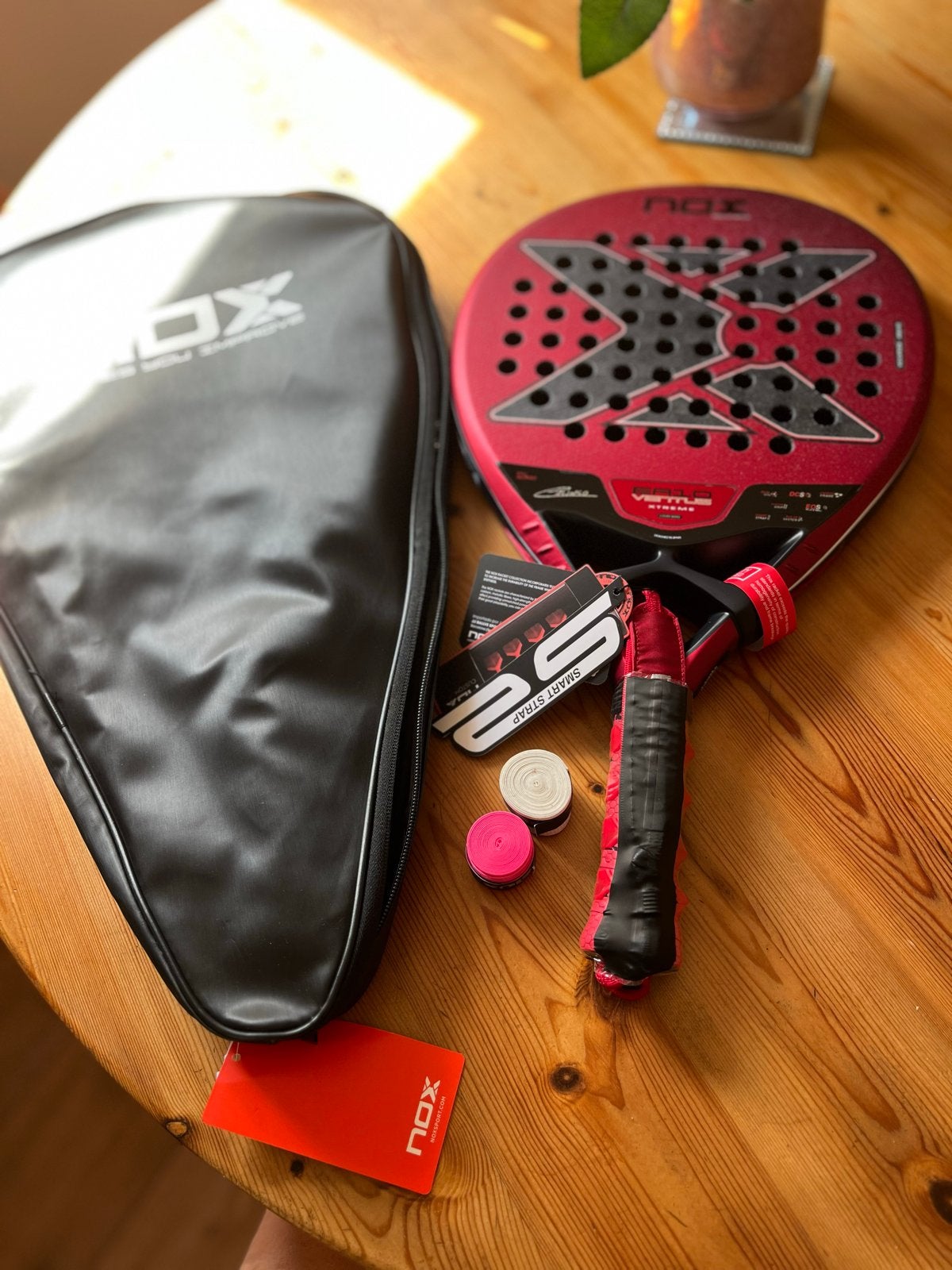 Nox EA. Ventus Cup Coörd Padel Racket 360gr met hoes en tape, Ophalen of Verzenden, Nieuw, Padelracket