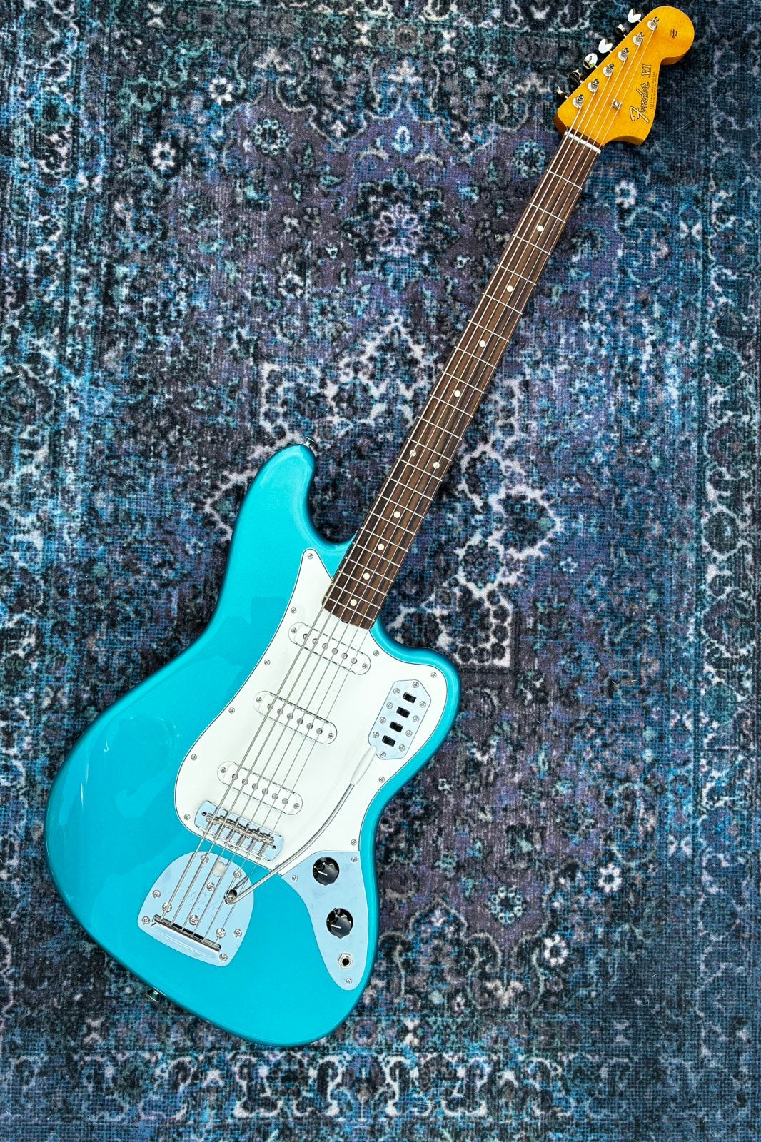 Fender Vintera II Bass VI Lake Placid Blue, Ophalen of Verzenden, Zo goed als nieuw, Elektrisch, 6-snarig