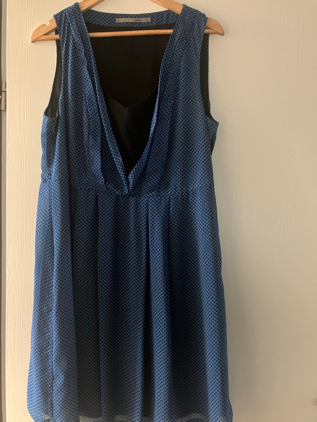Jurkje Steps maat 44 - Blauw met stippen, Ophalen, Blauw, Maat 42/44 (L), Knielengte