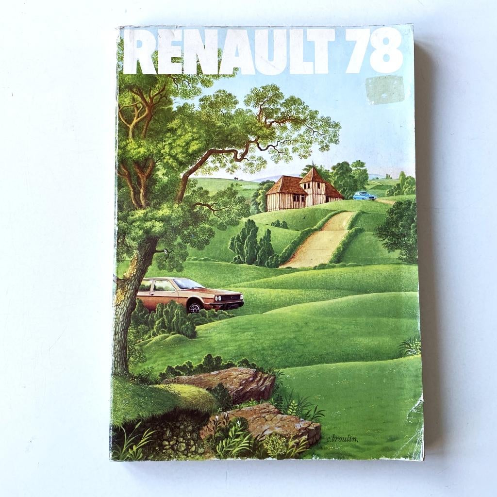Renault brochure uit 1978 met het programma, Verzenden, Gelezen, Renault