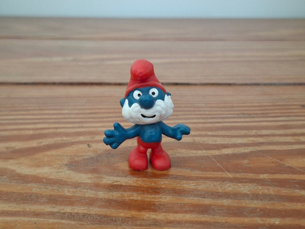 Grote Smurf poppetje, Ophalen of Verzenden, Gebruikt, Grote Smurf, Poppetje, Figuurtje of Knuffel