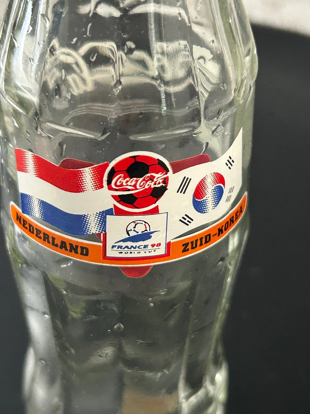 Coca-Cola WK 1998 Flesje Nederland Zuid-Korea, Verzamelen, Ophalen of Verzenden, Gebruikt