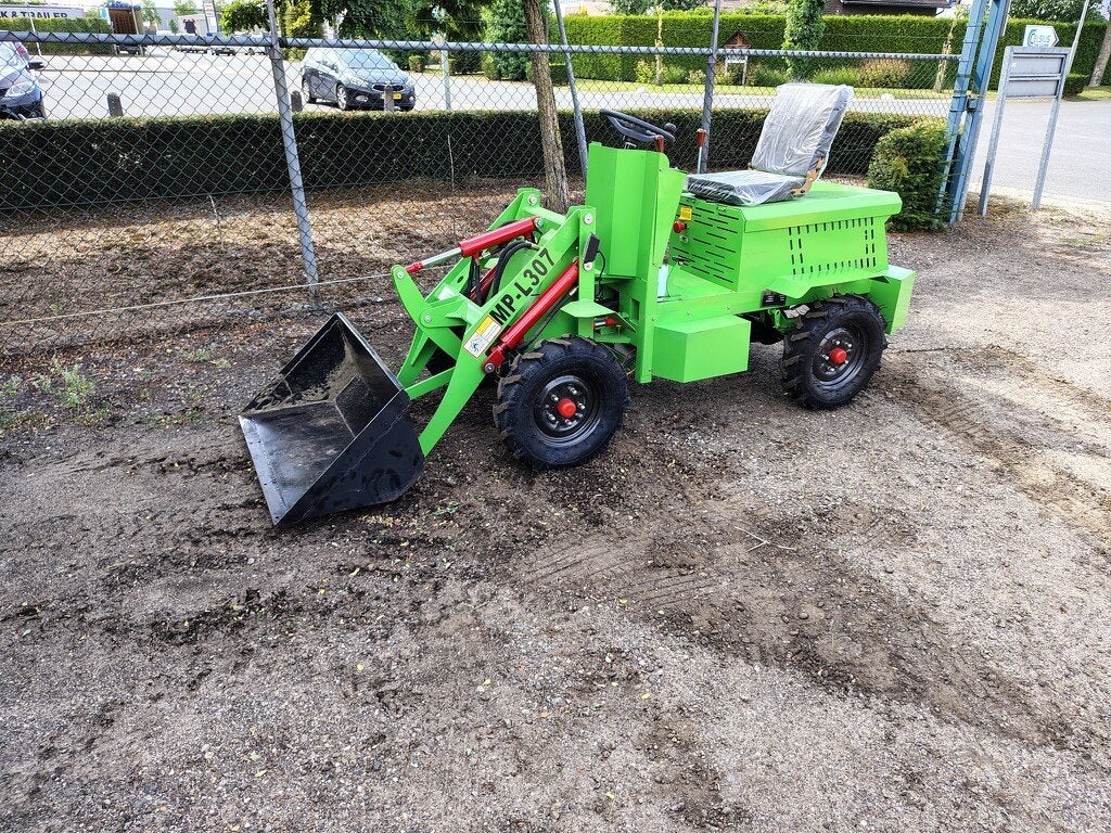 MINI SHOVEL / LOADER ELECTRISCH DEMO!, Wiellader of Shovel