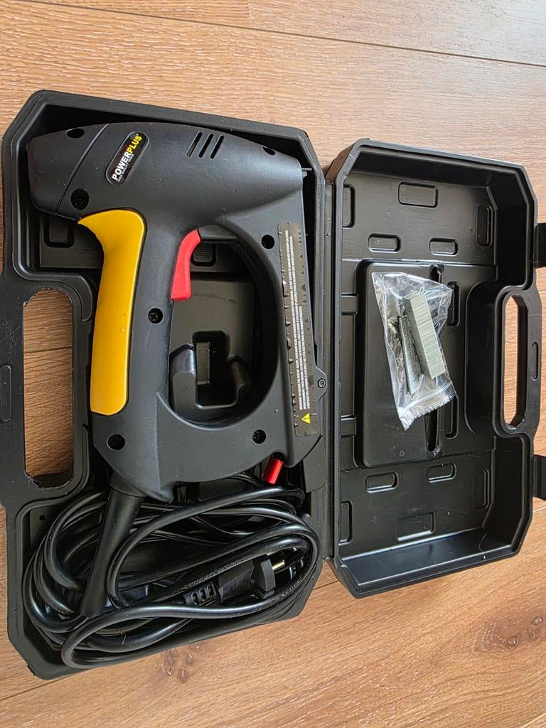 Powerplus elektrische nietmachine, Ophalen of Verzenden, Zo goed als nieuw, Kolomboormachine