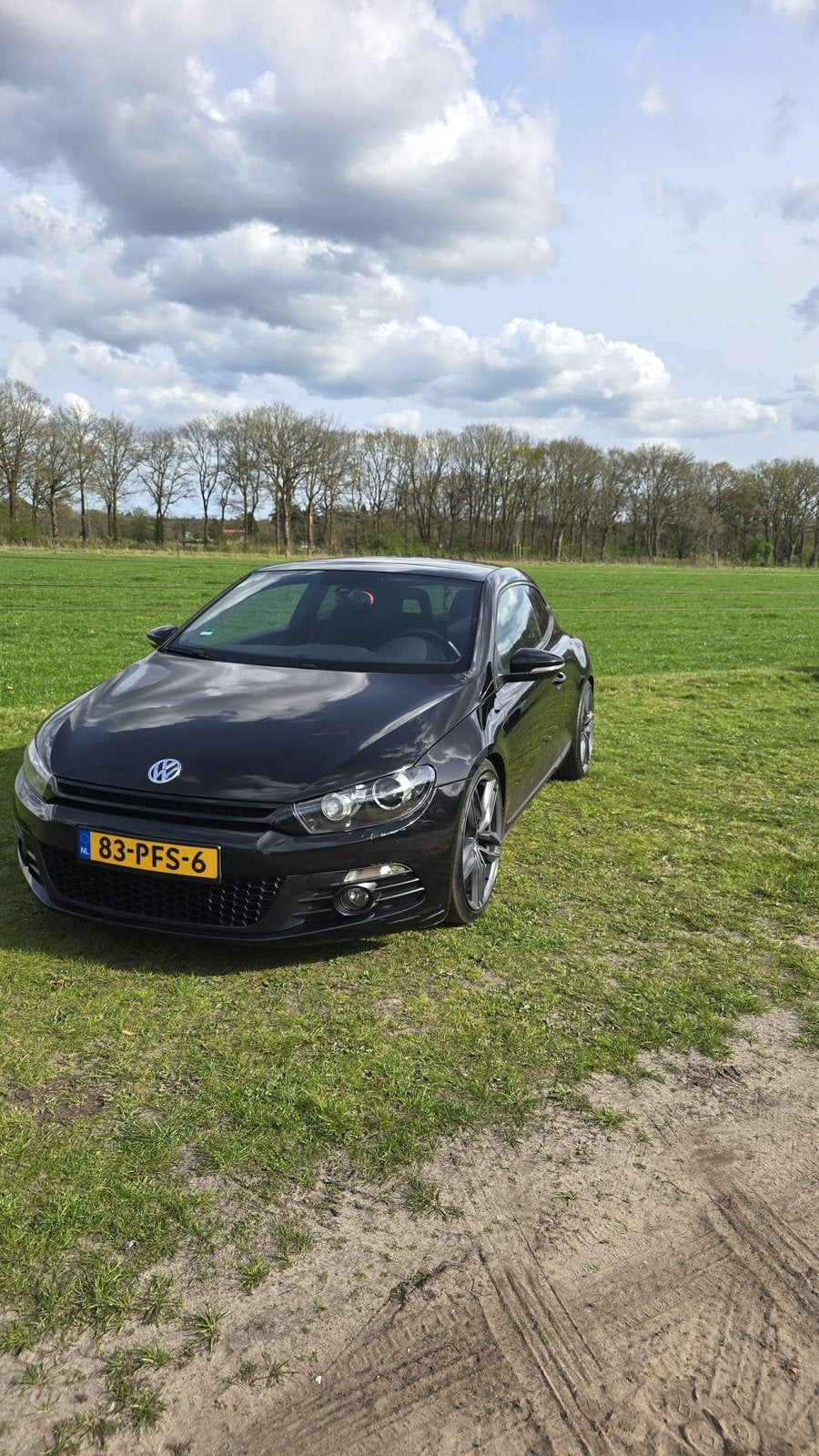 Volkswagen Scirocco 1.4 TSI 90KW 2011 Zwart, Auto's, Voorwielaandrijving, Zwart, 4 cilinders, 4 stoelen