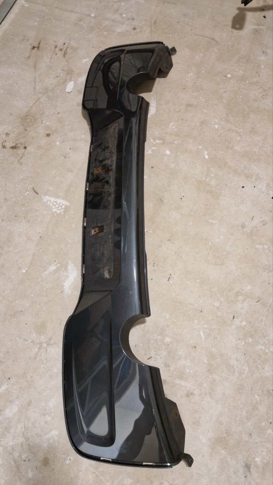 Originele BMW F20 Diffuser met dubbele uitsparing, Gebruikt, Ophalen of Verzenden, Achter, Bumper