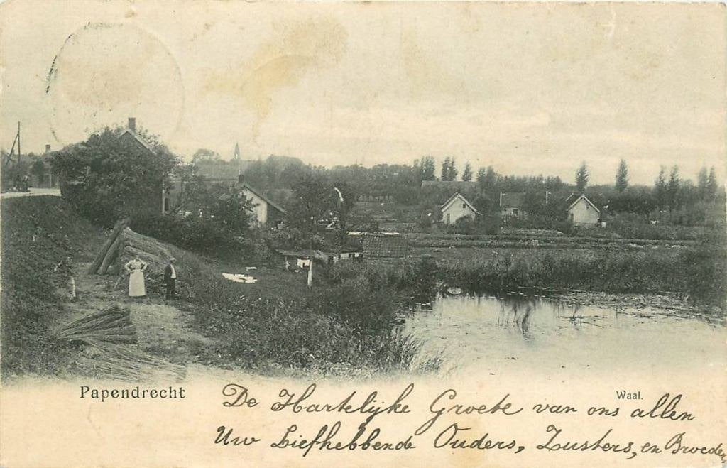 388-560-021 Papendrecht Waal, Verzenden, Voor 1920, Zuid-Holland