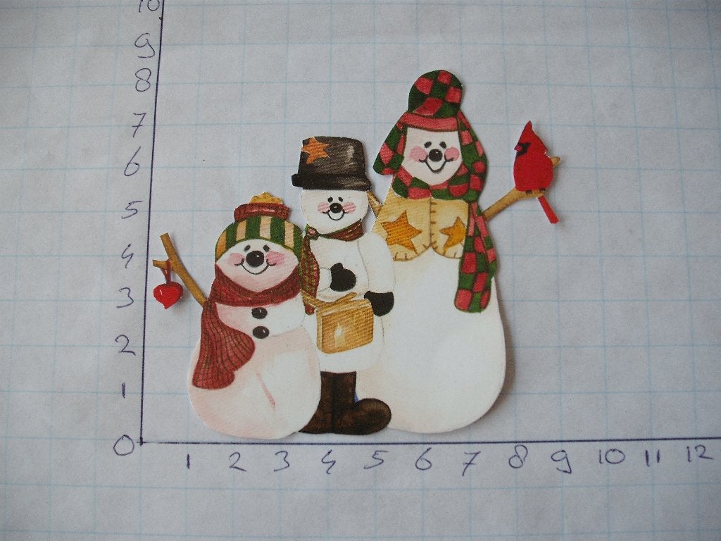 nr. 638 - uitgeknipt 3d plaatje kerst, Ophalen of Verzenden, Nieuw, Kerst, Knipvel