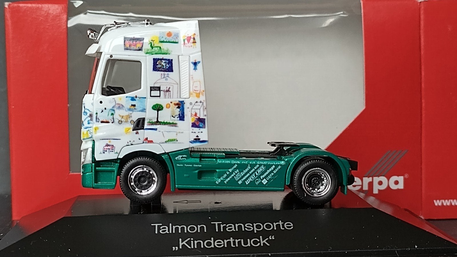 Renault T Kinder Truck Talmon Transport 1:87 Herpa Pol, Verzenden, ., Nieuw, Herpa