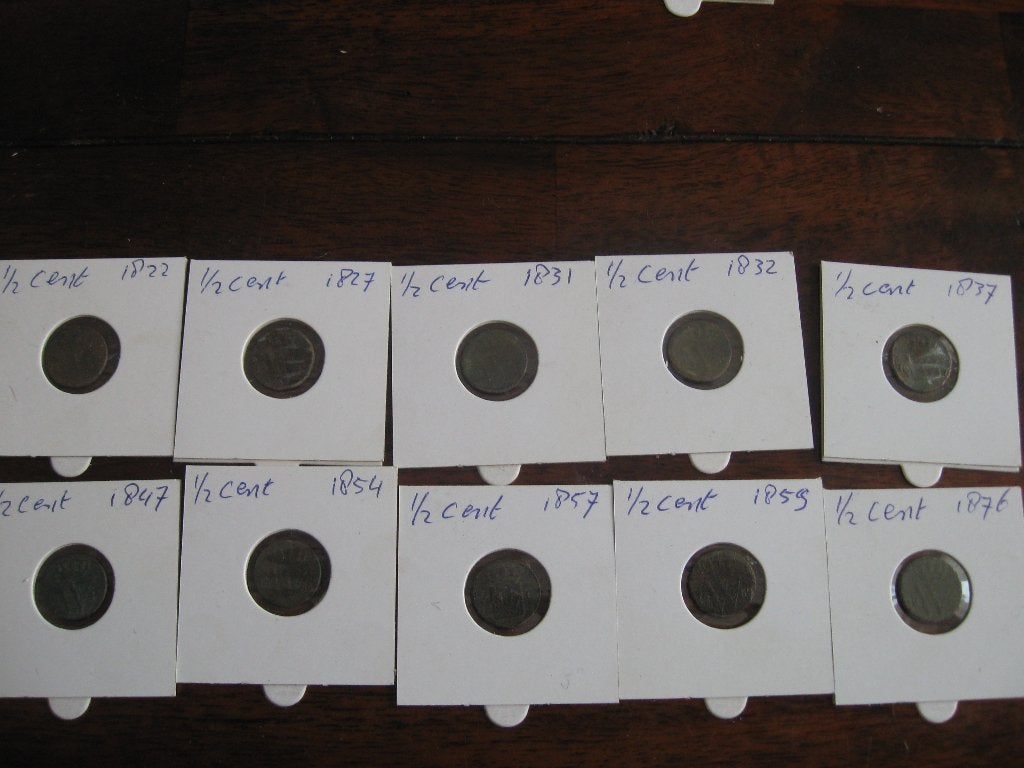 halve centen, Ophalen of Verzenden, Koning Willem I, 1 cent, Setje