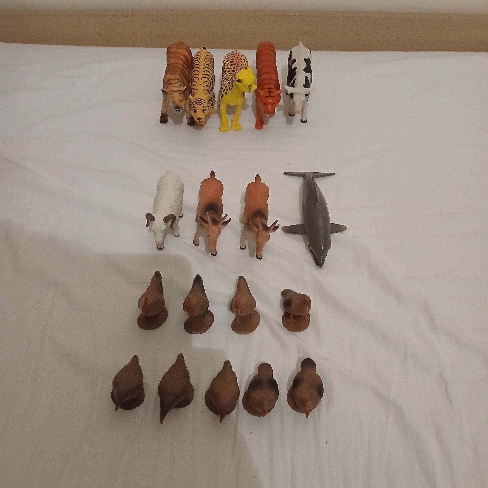 18 plastic dieren, Ophalen, Gebruikt, Jongen of Meisje