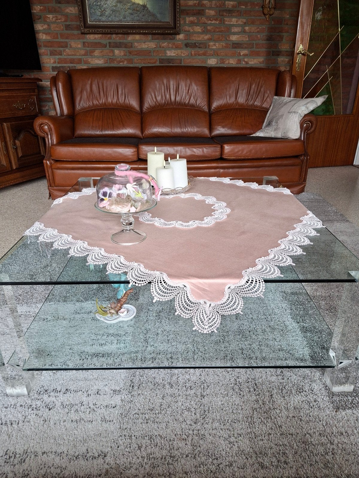 Glazen Salontafel 1x1 meter, Ophalen, Vierkant, 100 tot 150 cm, 100 tot 150 cm
