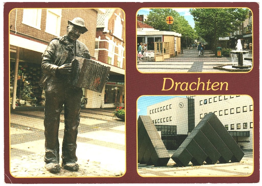 43583 Drachten 80+ Friesland Nette oude kaart Onbeschreven, Verzenden, 1980 tot heden, Ongelopen, Friesland