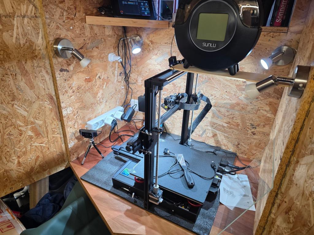 Creality Ender-3 S1 Plus 3D-printer 300x300x300 met upgrades, Computers en Software, 3D Printers, Zo goed als nieuw, Filament