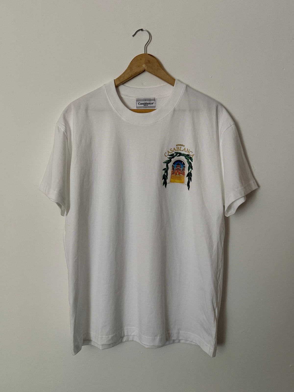 Casablanca T-shirt met print - Wit, Ophalen of Verzenden, Zo goed als nieuw, Maat 48/50 (M), Wit