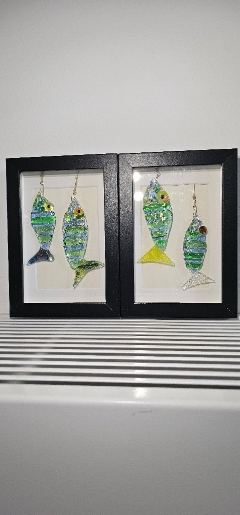 Vis...ik heb je! Uniek /glasfusen. Los of per set!, Ophalen of Verzenden, Nieuw, Meerkleurig, Glas