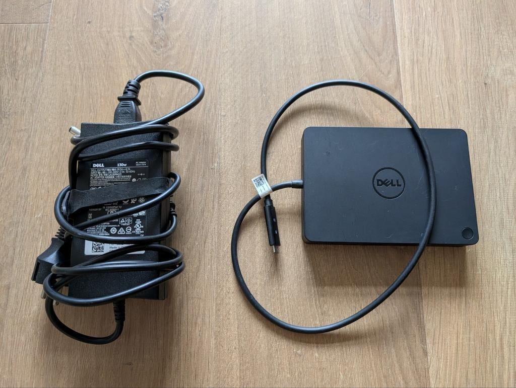 Dell WD15 USB-C Dockingstation met 130W adapter, Ophalen, Dell, Docking station, Gebruikt