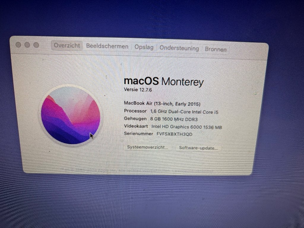 Foto 4 van Macbook Air 13 inch 2015 1,6Ghz 128 GB