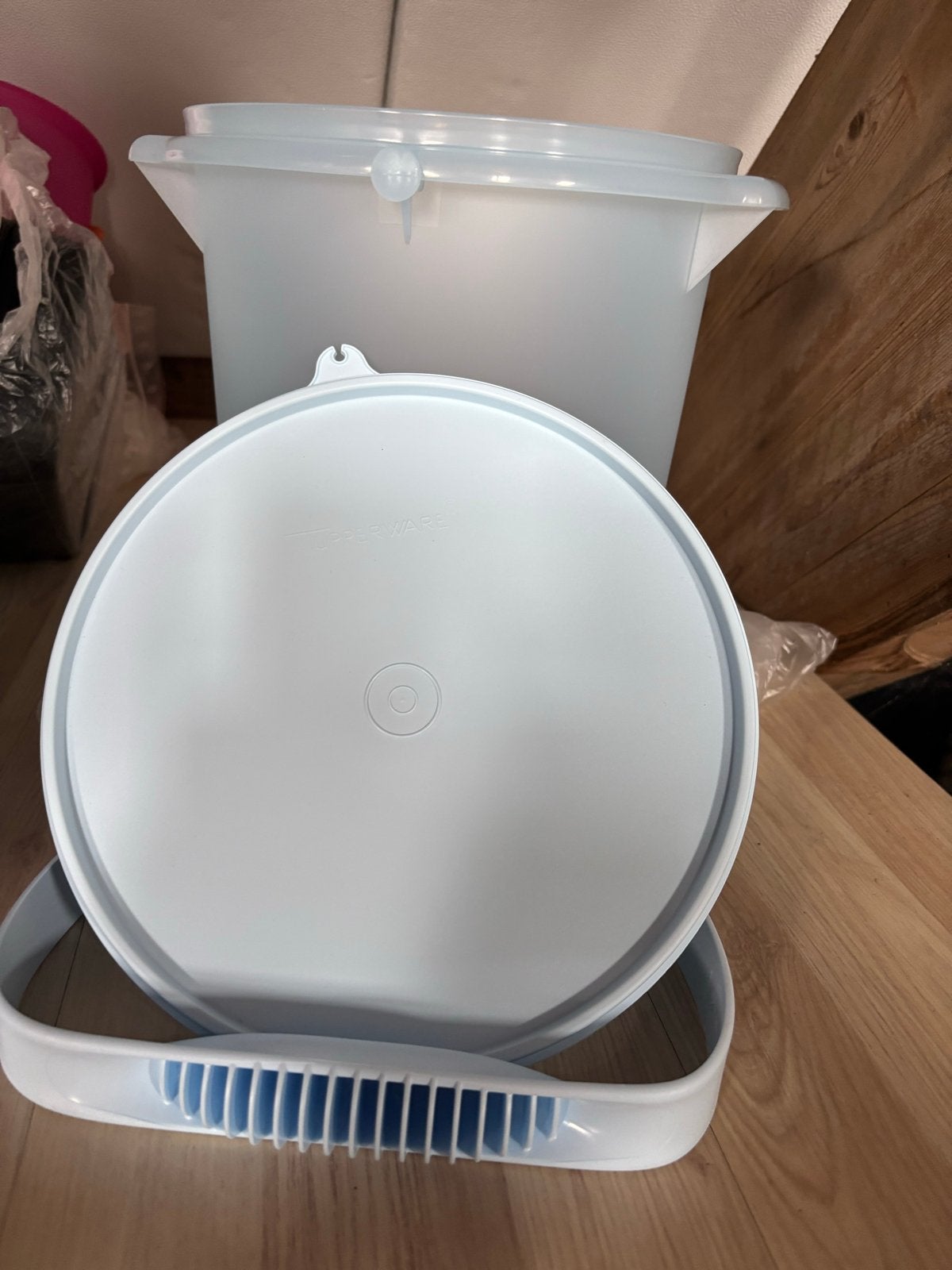 Tupperware Wasemmer 8,5 liter - Nieuw, Huis en Inrichting, Keuken | Tupperware, Blauw, Nieuw, Ophalen of Verzenden, Met deksel