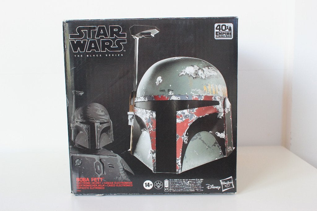 Star Wars black series Boba Fett helmet, Verzamelen, Ophalen of Verzenden, Zo goed als nieuw, Replica