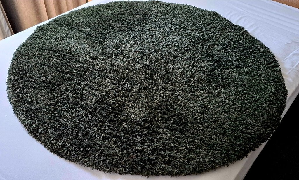 Ikea  ronde vloerkleed, Ophalen, Rond, Zo goed als nieuw, Groen