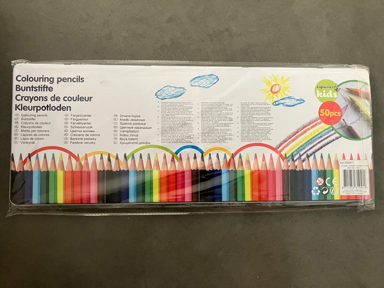 Kleurpotloden set - 50 stuks voor creatieve kids, Ophalen, Nieuw, Potlood of Stift