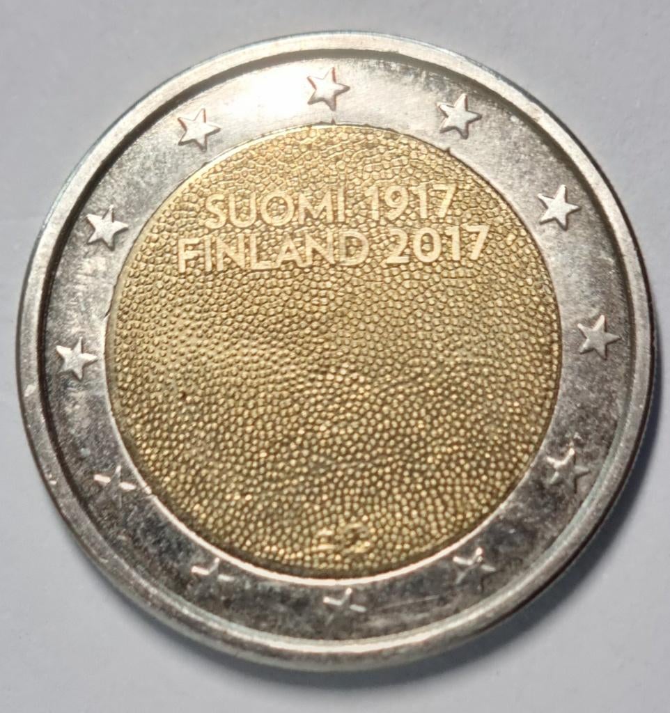 Euromunt € 2. 2017. Finland . 100 jaar onafhankelijk, Postzegels en Munten, Munten | Europa | Euromunten, Finland, Ophalen of Verzenden