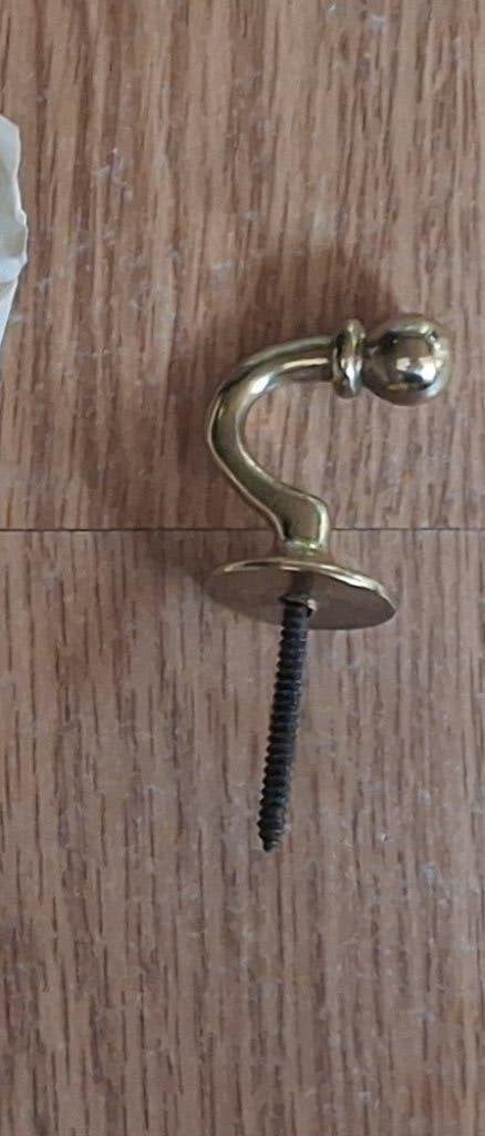 Wandhaak Koper Vier, Ophalen of Verzenden, Koper