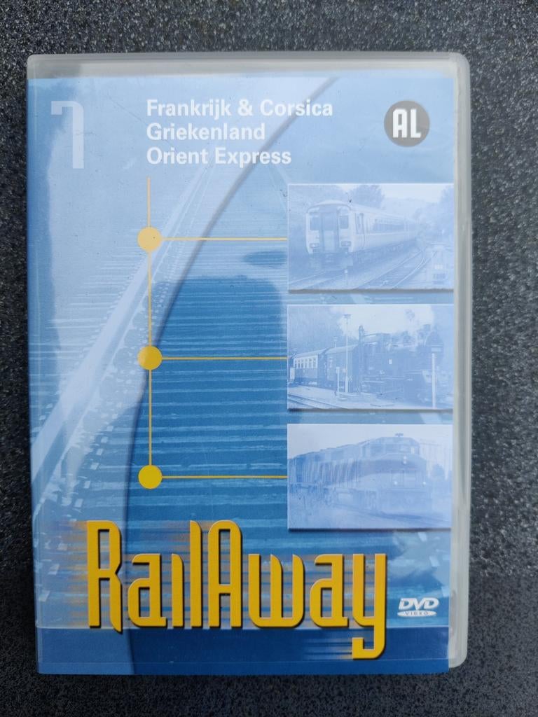 RailAway Deel 7 DVD - Frankrijk, Corsica, Griekenland, etc, Alle leeftijden, Ophalen of Verzenden, Zo goed als nieuw