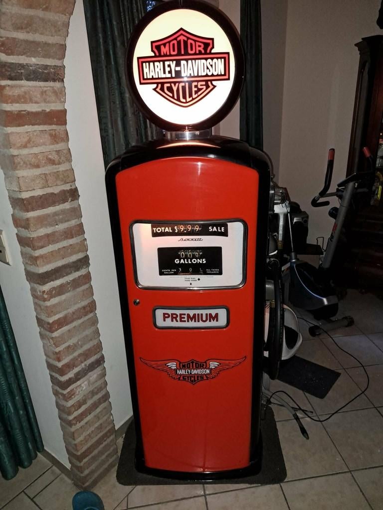 Mooie Bennett Gaspump Benzinepomp, Verzamelen, Ophalen, Zo goed als nieuw