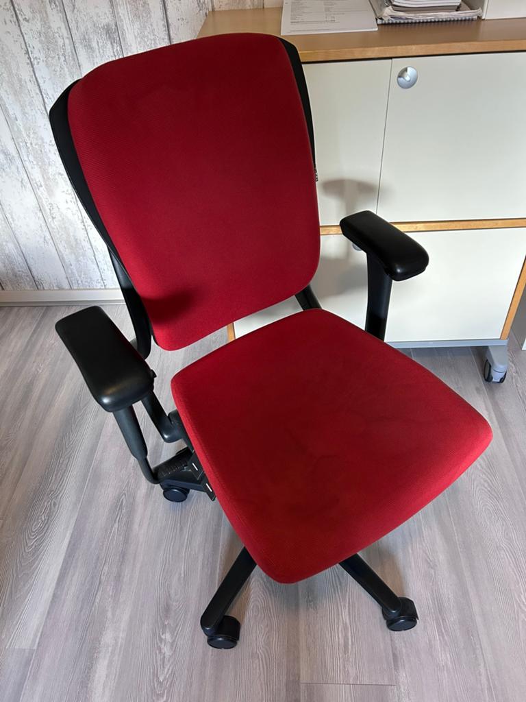 Rode AHRAND bureaustoel, Ophalen, Gebruikt, Bureaustoel, Rood