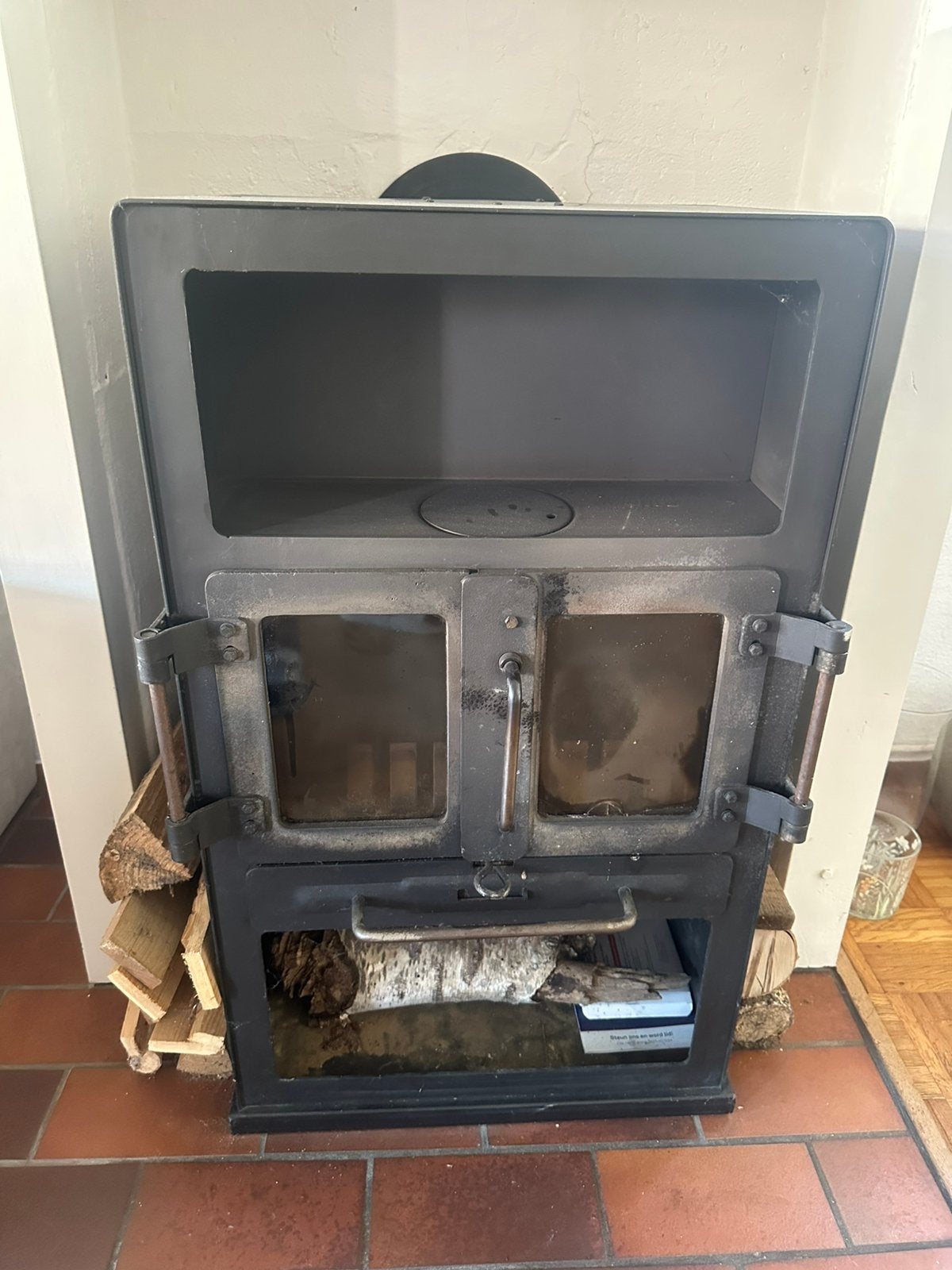 Hout kachel, Ophalen, Gebruikt, Hout, Houtkachel