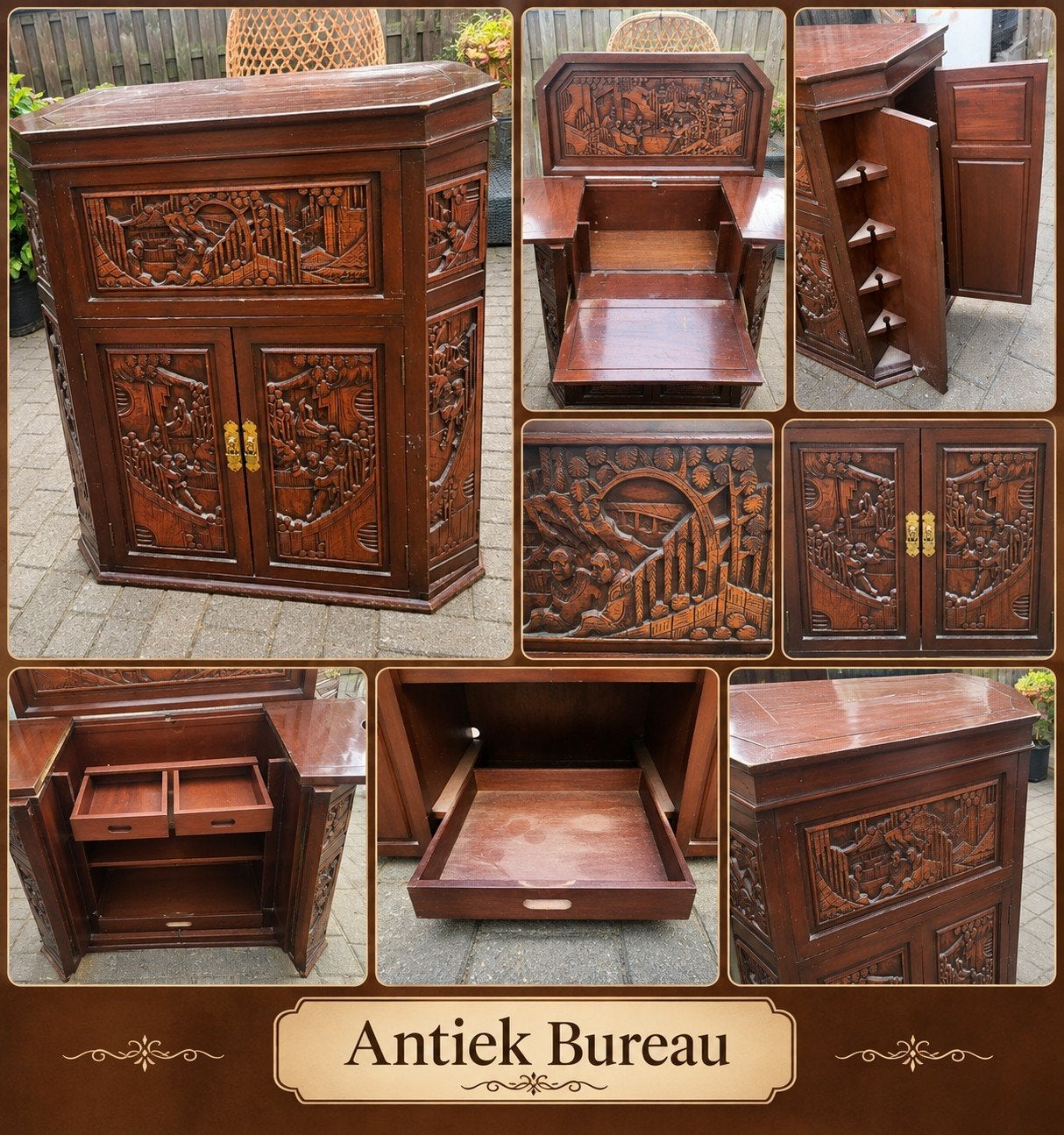 antieke kast, Ophalen, Gebruikt, Poppenhuis