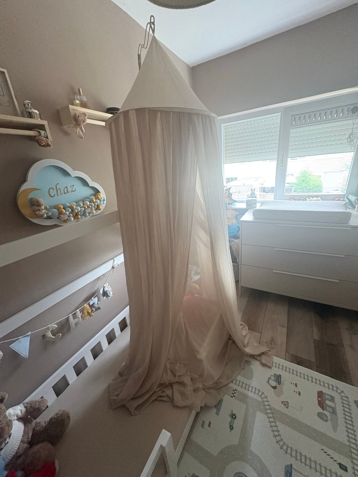 Mooie klamboe voor baby- of kinderkamer, Kinderen en Baby's, Zo goed als nieuw, Ophangbaar, Klamboe, Ophalen