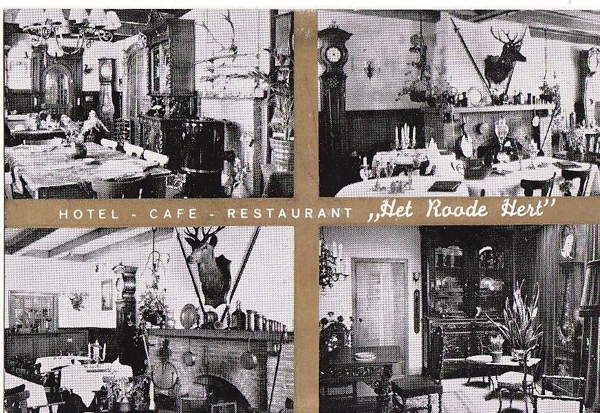 Bovenkarspel .(NH) Hotel Rest. Het Roode Hert., Verzenden, 1960 tot 1980, Ongelopen, Noord-Holland